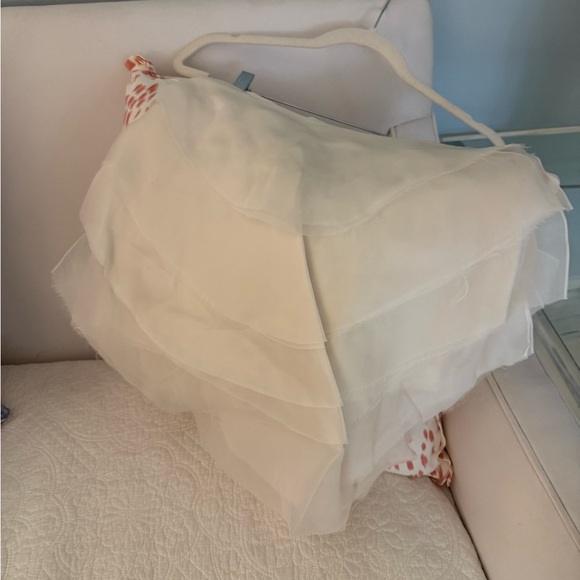 Elegant Cream Layered Skirt